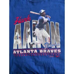 Mitchell & Ness Cooperstown Hank Aaron Atlanta Braves T-Shirt Size Large